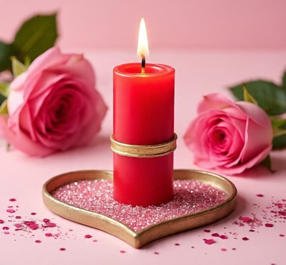 Rose Amour Candle Set